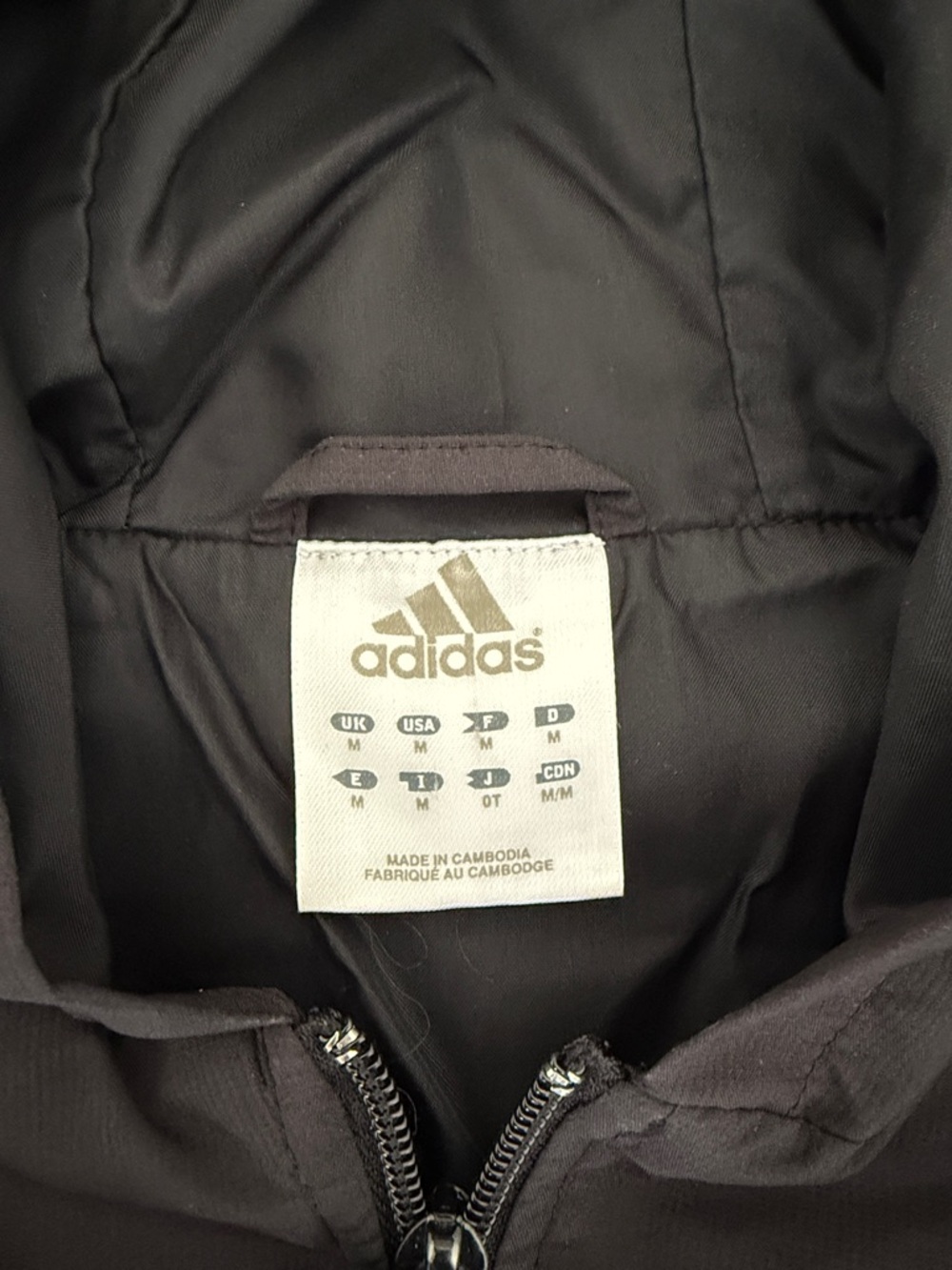 Adidas Black Hooded Track Jacket - Picture 2 of 6